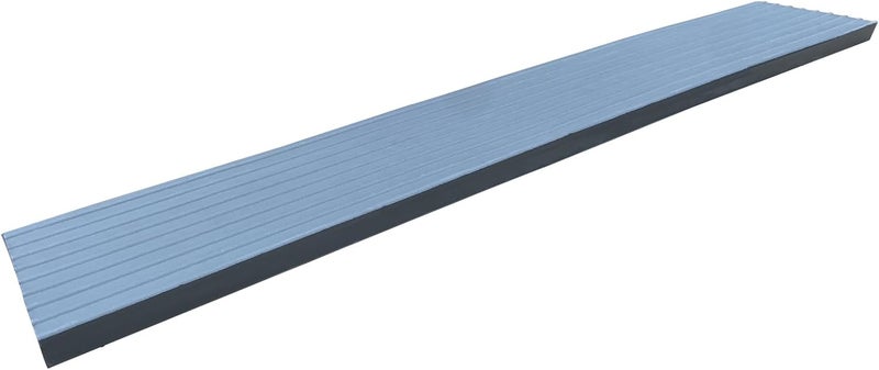 F COME 1" Rise Rubber Threshold Ramp for Doorways Heavy Duty Wheelchair Ramp, Non-Slip 1 Pack Gray Native Rubber Power Handicap Ramp for Skateboards, Strollers, Sweepers, Walkers Curb Ramp (SW-TPR25) - Image 5